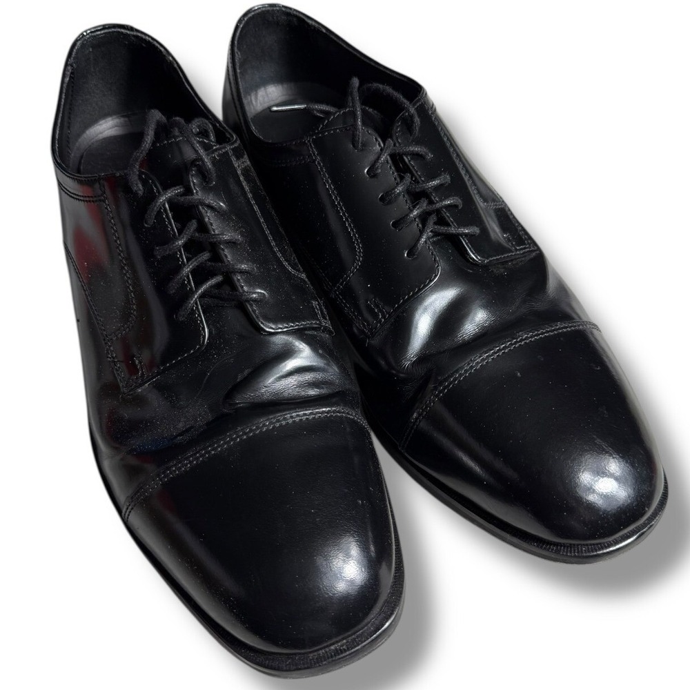 Nunn Bush Dress Flex Cap Toe Oxford Dress Shoes Leather Black 11.5M